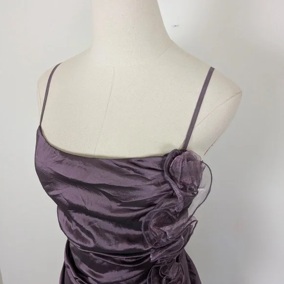 Free with Purchase - Asymmetrical Purple Prom Dress Mini - Picture 2 of 14